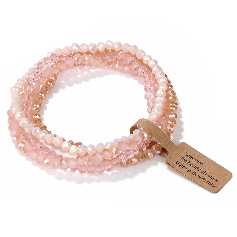 Bracelet Cristal Bohème — Set de 4 Pièces