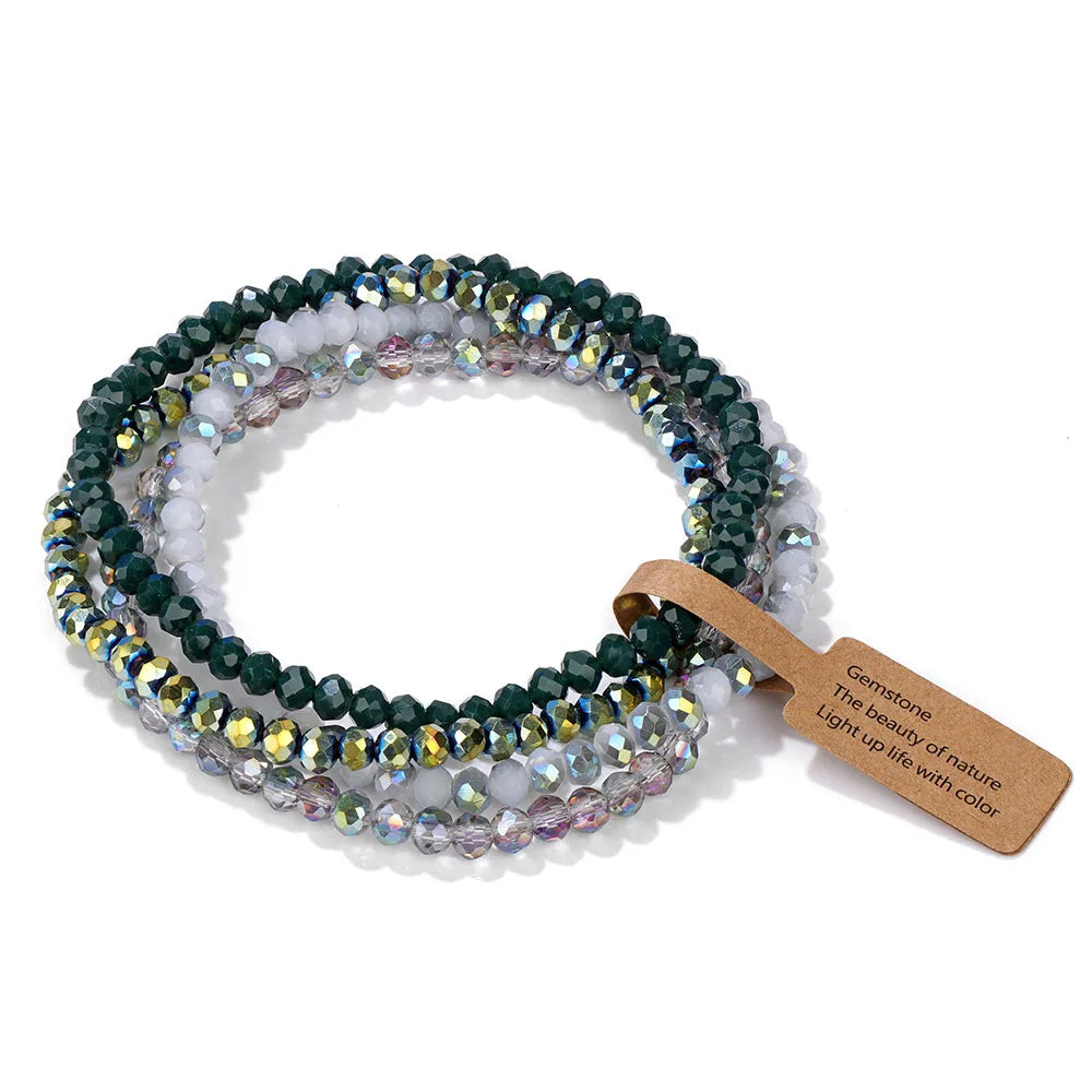 Bracelet Cristal Bohème — Set de 4 Pièces