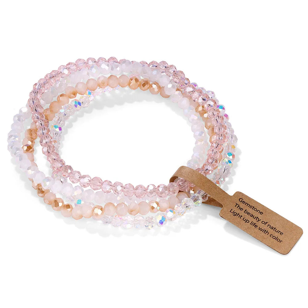 Bracelet Cristal Bohème — Set de 4 Pièces