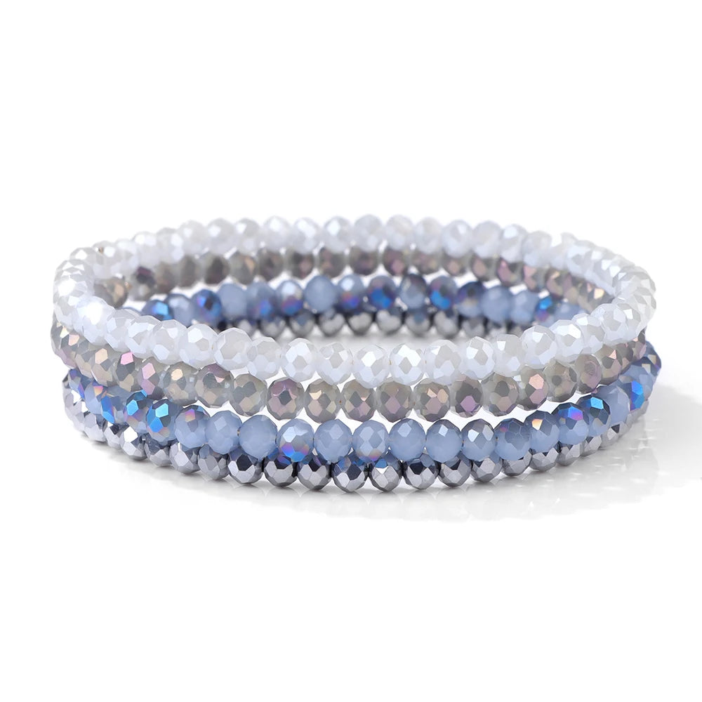 Bracelet Cristal Bohème — Set de 4 Pièces