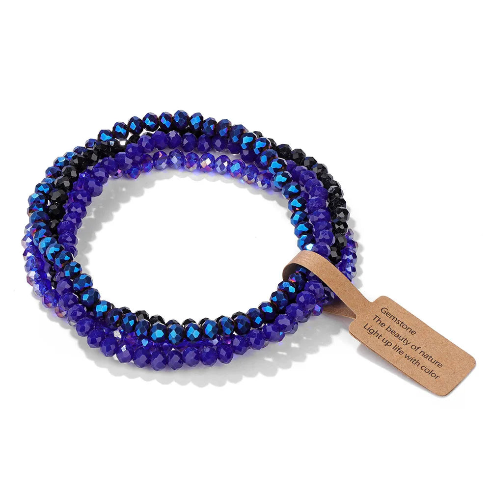 Bracelet Cristal Bohème — Set de 4 Pièces