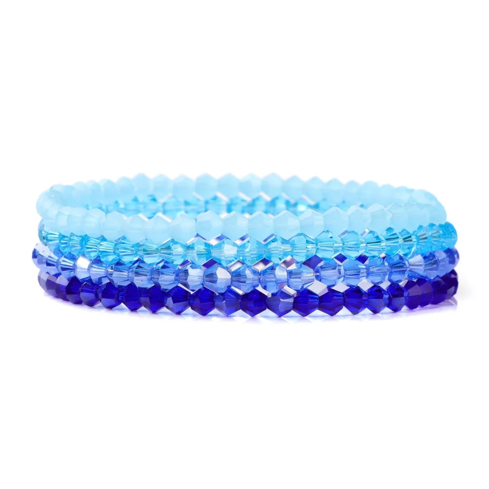Bracelet Cristal Bohème — Set de 4 Pièces
