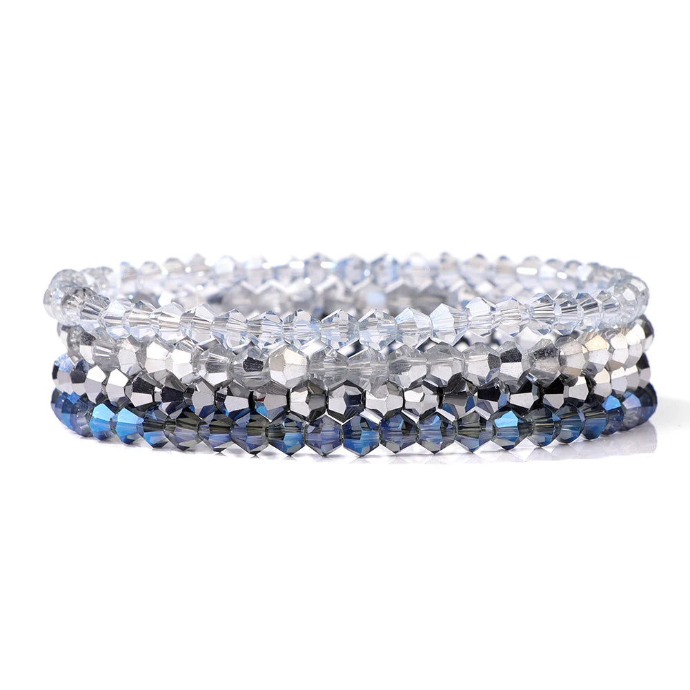 Bracelet Cristal Bohème — Set de 4 Pièces