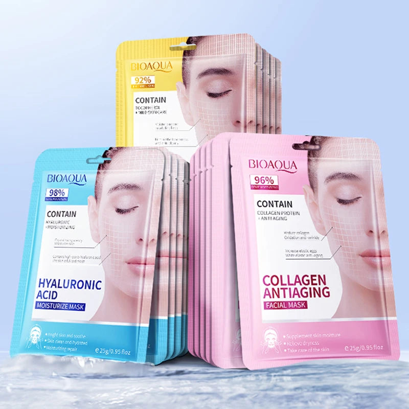 Masques Visage Collagène & Rétinol — Set de 15 Pièces