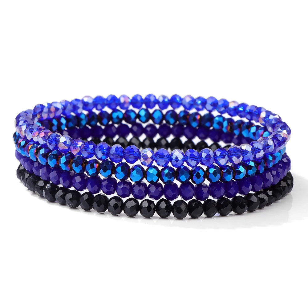 Bracelet Cristal Bohème — Set de 4 Pièces
